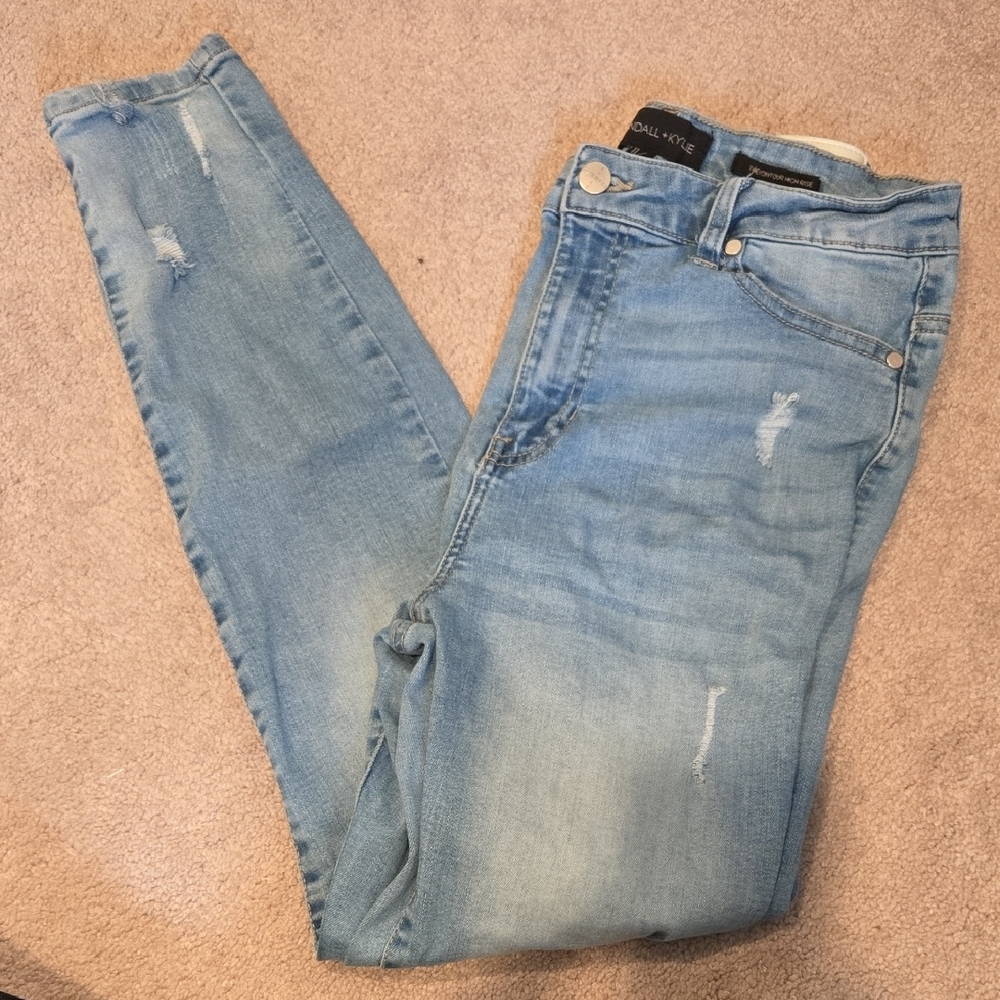 Kendall & Kylie Women's Light Blue Skinny Jeans